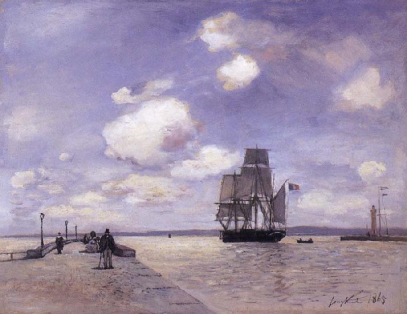 Johan Barthold Jongkind The Jetty at Honflewr